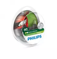 Лампы галогенные PHILIPS H1 12V 55W 12258LLECOS2 LongLife EcoVision (компл. 2шт)
