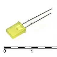 Светодиод: 2x5x7 30mcd 2,1v