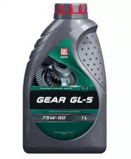 Масло трансмиссионное полусинтетическое Лукойл GEAR GL-5 75W90 1л
