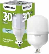 Лампа светодиодная GENERICA LED HP 30Вт 6500К 3000Лм HP Е27