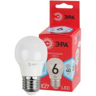 ECO LED P45-6W-840-E27 ЭРА диод, шар, 6Вт, нейтр, E27