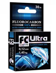 Леска Aqua FC Ultra Fluorocarbon, 30 м, 0,14мм
