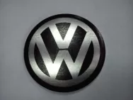 Стикер для а/м VOLKSWAGEN D-60 алюминиевый сферический (на двухстороннем скотче) 