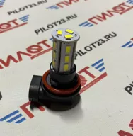 Лампа светодиодная LED Маяк 12V H11 18SMD (5630) PGJ19-2 (5500K) белая