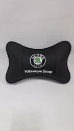 Подушки подголовника с логотипом авто SKODA (1шт)
