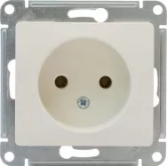 Розетка GLOSSA без заземления, 16А, 250В, механизм, белая