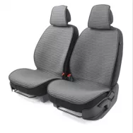 Накидки автомобильные Car Performance CUS-1042 GY (2 шт) fiberflax (лен) /серый/