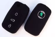 Чехол ключа зажигания силиконовый для а/м Skoda Kc-slk-SK-02