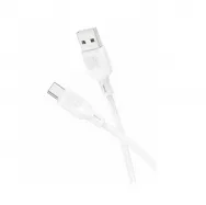 Кабель BOROFONE BX113 USB+Type-C 3А 1м белый