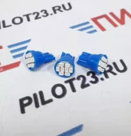 Лампа светодиодная LED PILOT 12V T10.8SMD синяя (уп. 50шт)