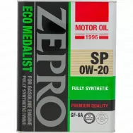 Масло моторное синтетическое ZEPRO ECO MEDALIST FS SP/GF-6A 0W20 (железо Корея) 4л
