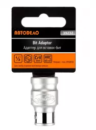 Переход адаптер для бит-вставок 1/2">--< 5/16" (АвтоDело) 39232
