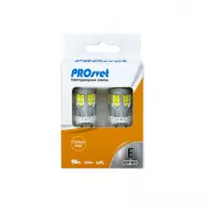 Лампы светодиодные 12-24V T20/5 45SMD 3030 21W 2000Lm NO-Polarity 2-x конт. Б/Ц PROSVET (компл. 2шт)