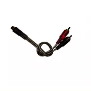 Кабель межблочный акустический RCA-1F2M-BR Y-коннектор, 25 см