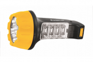 Фонарь Ultraflash LED 3818M аккум 220B черный/желтый 7+8 LED. 2 режима, SLA, пластик