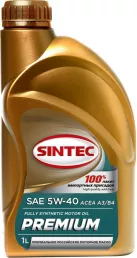 Масло моторное синтетическое SINTEC PREMIUM 9000 SAE 5W40 ACEA A3/B4 1л