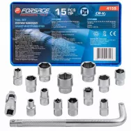 Набор головок Forsage 15 предметов F-4159