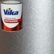 Краска металлик VIKA 900гр 690 снежная королева/серебристый