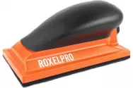 Шлифблок RoxelPro малый шлифок 70 х 125мм 13 отверстий на липучке