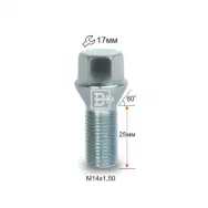 Болт M14X1.50X25 конус 17 ключ
