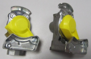 Головка соединительная М22*1.5 ПАЛМ SORL желтая с клапаном
