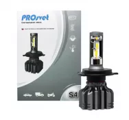 Лампы светодиодные головного света PROSVET S4 H4 30W 12-24V 4000Lm 4200K тепл.бел.свет (компл. 2шт)