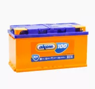 Аккумулятор AKOM- 6CT-100 VL рос. зал. (п.п.)