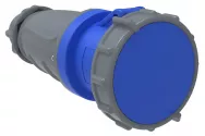 Розетка переносная IEK MAGNUM ССИ-233 63А-6ч/200-250В 2Р/РЕ IP67, синяя, серая
