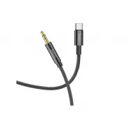 Кабель HOCO UPA19 AUX+Type-C 1м /черный/
