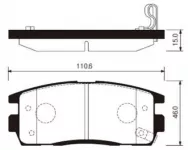 Колодки тормозные дисковые задние SANGSIN BRAKE SP1205
