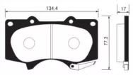 Колодки тормозные передние Sangsin Brake SP2033  