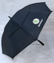 Зонт с эмблемой авто "SKODA" (черный)