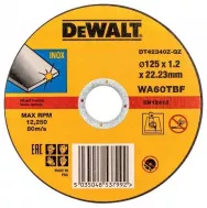 Диск отрезной DEWALT Inox INDUSTRIAL 125*22,2*1,2мм DT 42340Z