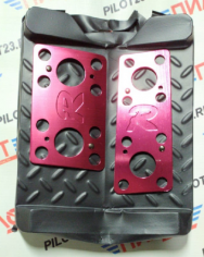 Комплект накладок на педали (автомат) NNP-AV-ZG-384-2 /красный/ 