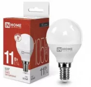 Лампа светодиодная LED-ШАР-VC 11 Вт 230В Е14 820 Лм 6500К  IN HOME 016.5255