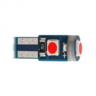 Лампа светодиодная 12V T5-2835-3SMD синяя (уп. 20шт)