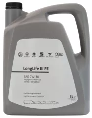 Масло моторное синтетическое Vag LongLife III FE 0W30 GS55545M4EUR VW504.00/507.00 (5л) 