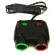 Разветвитель прикуривателя GABARIT HC 202 двойник, с удлинителем 2 USB /черный/