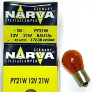 Лампа накаливания NARVA 17638 PY21W 12V 21W (BAU15) (уп. 10шт)