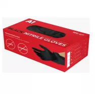 Перчатки A1 NITRIL GLOVES Нитриловые перчатки, черные, размер XXL упаковка 90 шт (м)