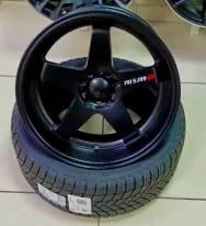 Диски литые REPLICA Nismo 18/5*114.3 8.5J D73.1 ET35 Satin Black+Text