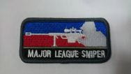 Нашивка на липучке "Major League Sniper"