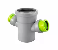 Крестовина регулируемая 45-88° 110-50-50 вн.канализ. VALFEX