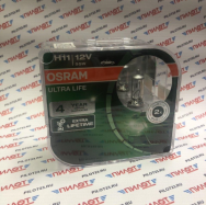 Лампа галогенная Osram EUROBOX H11 12V 55W 64211ULT-HCB PGJ19-2 ULTRA LIFE