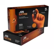 Перчатки JETA PRO JSN NATRIX нескользящие нитриловые, оранжевые, размер XL (25 пар)