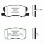 Колодки тормозные дисковые передние Sangsin Brake SP1680 MITSUBISHI Colt (2002-)