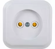Розетка BYLECTRICA Пралеска 1 гнездо без заземления 16А IP20, белая
