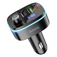 Адаптер + Bluetooth-приемник HOCO E62 (быстрая зарядка) /черный/