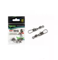 Карабин с вертлюгом /RAIDER/ CRANE SWIVEL WITH INTERLOCK SNAP (уп.10шт) №6 (test 13.0кг)