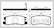 Колодки тормозные дисковые SANGSIN BRAKE SP2076